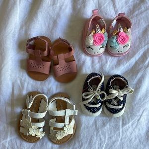 Zara, Little Me, Laura Ashley and Ellen Degeneres Soft Sole Baby Girl Shoes